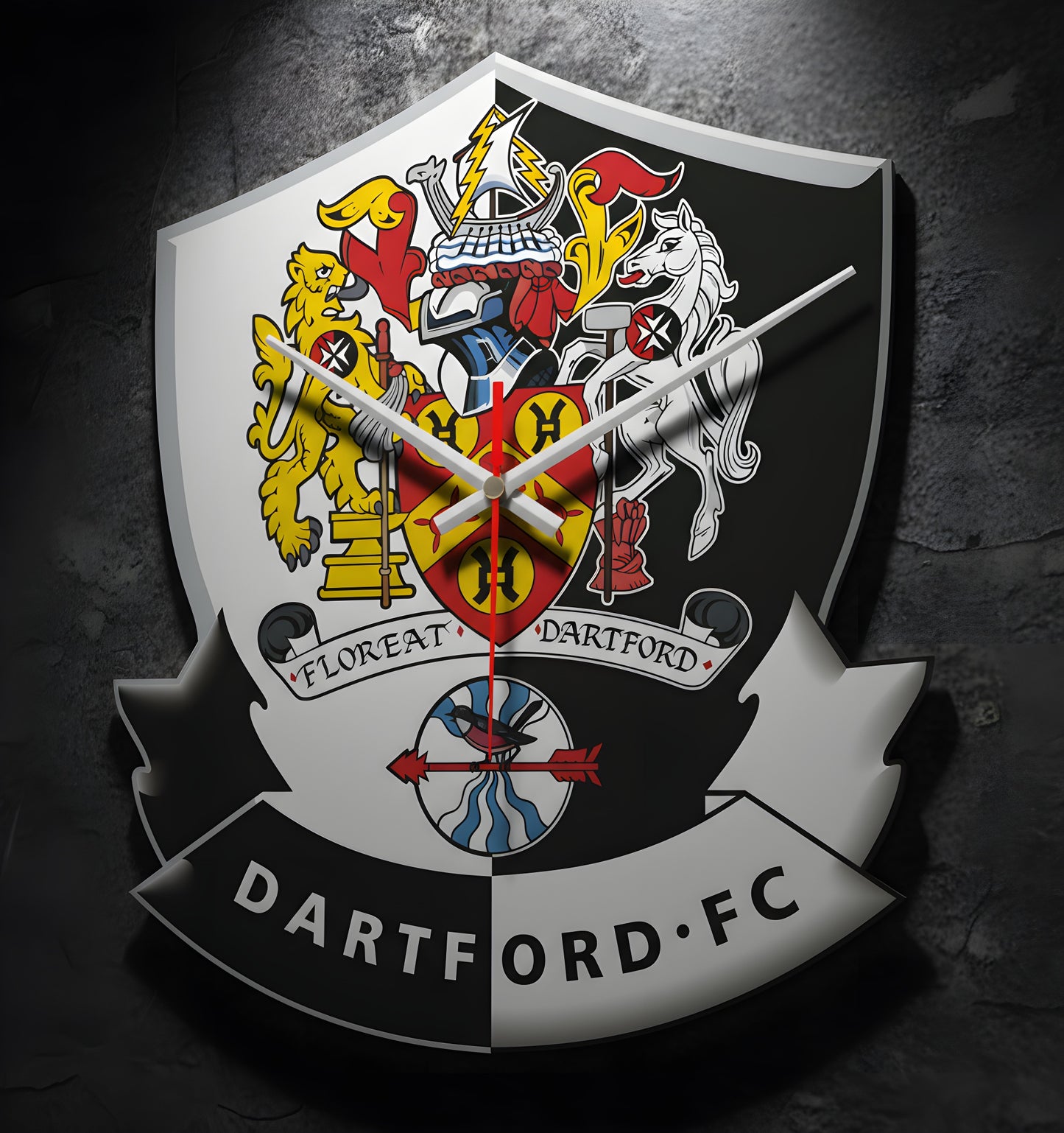 23cm branded wall clock