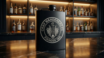 Matte Black 6oz Stainless Steel Portable Mini Flask - Outdoor Travel Companion